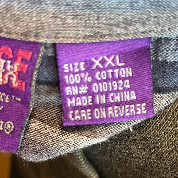 Jimi Hendrix "The Purple Label" Rock & Roll Religion Floral Embroidered  Button- - Picture 8 of 8